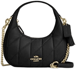 COACH Women's Black Carmen Mini Crossbody Bag