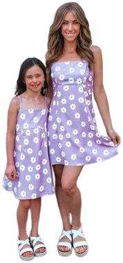 Mommy and Me Matching Flower Dresses