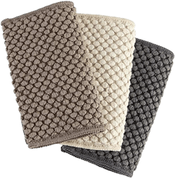 Norwex Counter Cloths, slate, vanilla, mushroom