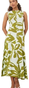 ASOS DESIGN Oversized Floral Print Cotton Midi Sundress