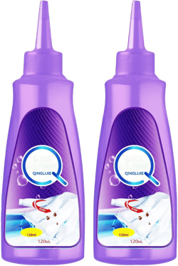 Generic Active Enzyme Laundry Stain Remover, 2024 New Active Enzyme Laundry Stain Remover Purple Bottle, Enzyme Cleaner Laundry Red Wine Stain,Oil & Ink Stain Remover for Clothes (2pcs)