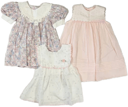 Vintage Floral Embroidered Dress