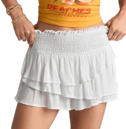 Windsor Breezy Escape High-Rise Ruffled Woven Shorts