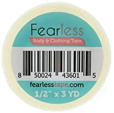 Fearless Tape Women's Double Sided Transparent Clear Color Tape
