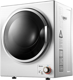 Costway Electric Tumble Compact Cloth Dryer Stainless Steel Wall Mounted 1.5 cu .ft.