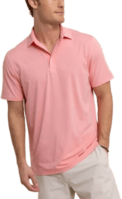 Southern Tide Men's Brrr-eeze Heather Performance Polo Shirt