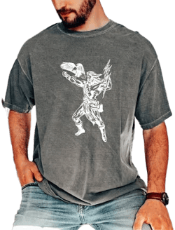 ESESTEE Comfort Colors Zeus God of Lightning T-Shirt