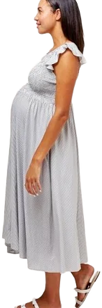 NOM Maternity Harper Smocked Dress