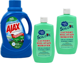 SOILOVE Liquid Stain Remover 16oz (2 Pack) + AJAX Mountain Air Laundry Detergent 60oz (1 Pack) – Ultimate Laundry Solution for Tough Stains & Freshly Cleaned Clothes