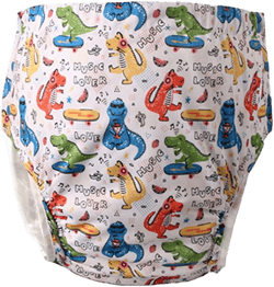 DEEYOTA Adult Elastic Button Cloth Diaper with a Diaper,Adult Cotton Cloth Diaper,Adjustable Diaper Pants,Leak-Proof,Easy to Put on and Take Off,Suitable for Bedridden,Elderly and Incontinent People