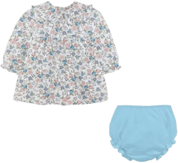Baby Club Chic Soft Floral Bloomer Dress