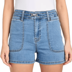 GUESS Women's Factory Dahlia High-Rise Denim Shorts