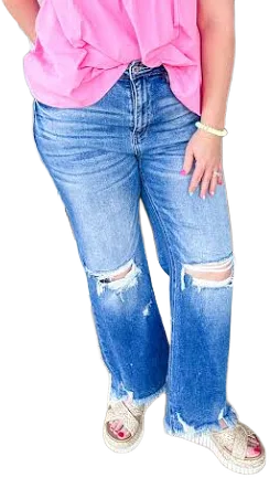 Mica Distressed High Rise Jeans