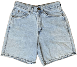 Women's Vintage High Rise Light Wash Jean Shorts