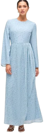 Aura Floral Printed Maxi Dress