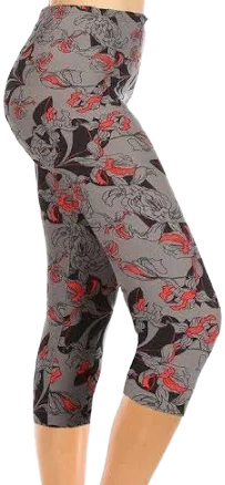 Slickblue Print Capri Leggings