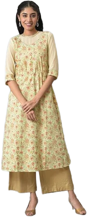 Floral Printed A-line Kurta