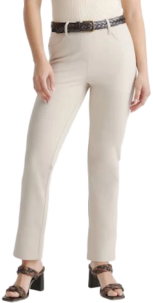 Quince Women's Ultra-Stretch Ponte Straight Leg 4-Pocket Pants