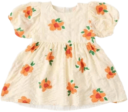 Mom & Me Puff Sleeve Floral Dress