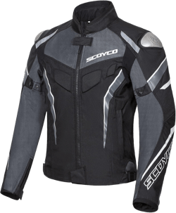 Scoyco Mesh Motorcycle Jacket Motorbike Riding Jacket Breathable 4-Season X-Large Black