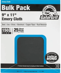 Gator Emery Cloth 9" x 11" 150 Grit (25-pack)