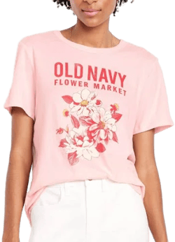 Old Navy Women's Everywear Logo Graphic T-Shirt