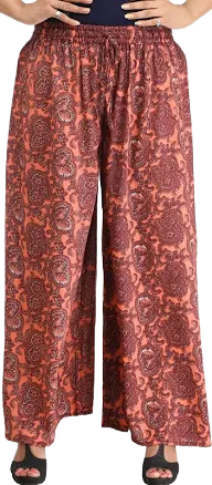 Exotic India Women's Casual Printed Palazzo Pants