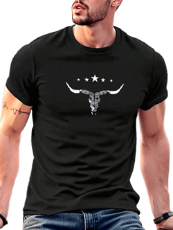 SHEIN Men's Slim Fit Crew Neck Graphic Print T-Shirt