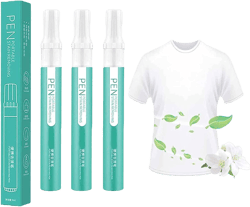 3PCS Bleach Pen for Clothing - Portable Bleach Pen for Clothing Stain Removal, Small But Powerful, Grease Stain Remover Wash Free Laundry Clean Pen, Instantly Remove Stains In Just 30 Seconds (Blue)