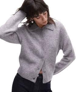 & Other Stories Alpaca Wool Blend Cardigan with Collar