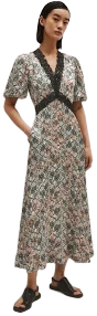 Me+em Women's Satin Lace Maxi Dress