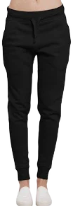 Solid Fleece Drawstring Waist Joggers