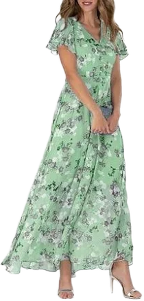 Floral Print Midi Cocktail Dress
