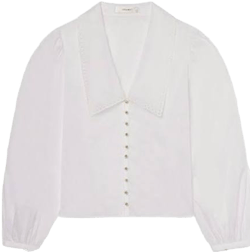 FRAME Eyelet Sailor Blouse