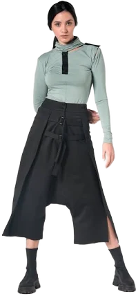 Women's Oversized Japanese Harem Pants with Drop Crotch