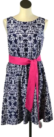 Garnet Hill Women's Floral A-line Dress
