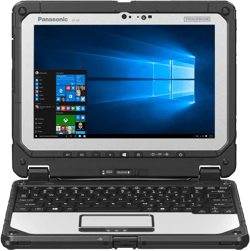 Panasonic Toughbook CF-20 MK2, Intel Core i5-7Y57, 10.1‚Äù Multi-Touch + DIGITIZER, 8GB, 256GB SSD, 4G LTE, 2D Barcode Reader, Bridge Battery, Keyboard with 2nd Battery, Win 10 Pro (Renewed)