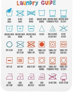 Laundry Symbol Guide Magnet
