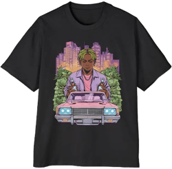 Inspire2healing Vibrant Graphic Tee, Streetwear Style, Oversized Men's T-Shirt, Casual Summer Apparel, Cool Gift for Him, Music Lover Fashion