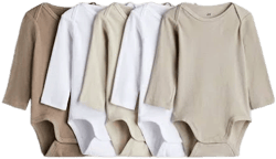 H&M Baby Bodysuits (5-Pack)