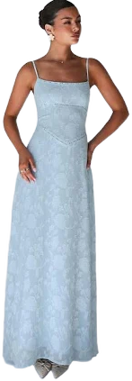 Princess Polly South of France Floral Burnout Maxi Dress