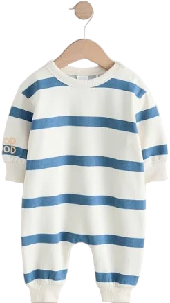 Next Blue Stripe Baby Romper