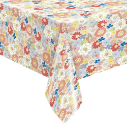 Way to Celebrate! Retro Daisy Foil Party Tablecloth