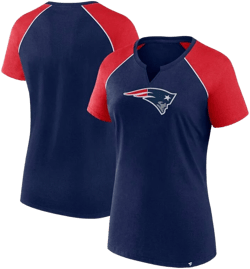 Fanatics Women's New England Patriots Glittered Raglan T-Shirt