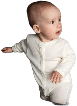 Merino Wool Baby Romper