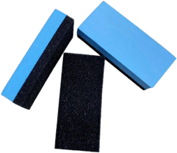 3pcs/10pcs Polyurethane Nanometer Wax Coated Car Glass Ceramic Coating Applicator Sponge - 30pcs/1pc Blue Square Sponge With Cleaning Cloth Accessories