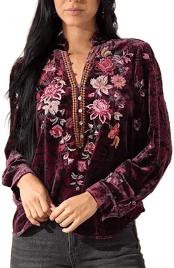 Sundance Women's Elisabeth Velvet Top