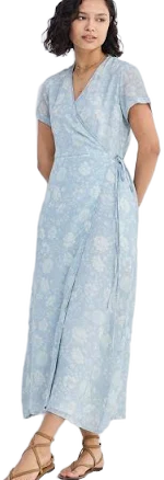 Floral Whispers Maxi Wrap Dress