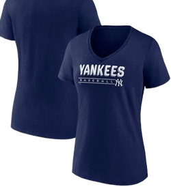 Fanatics Women's New York Yankees Core Wahconah V-Neck T-Shirt