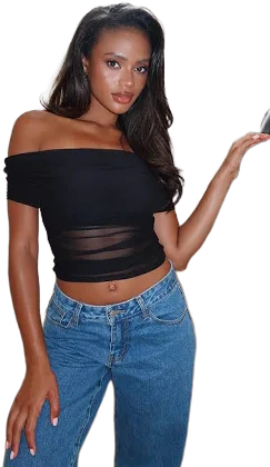 Show Out Mesh Top